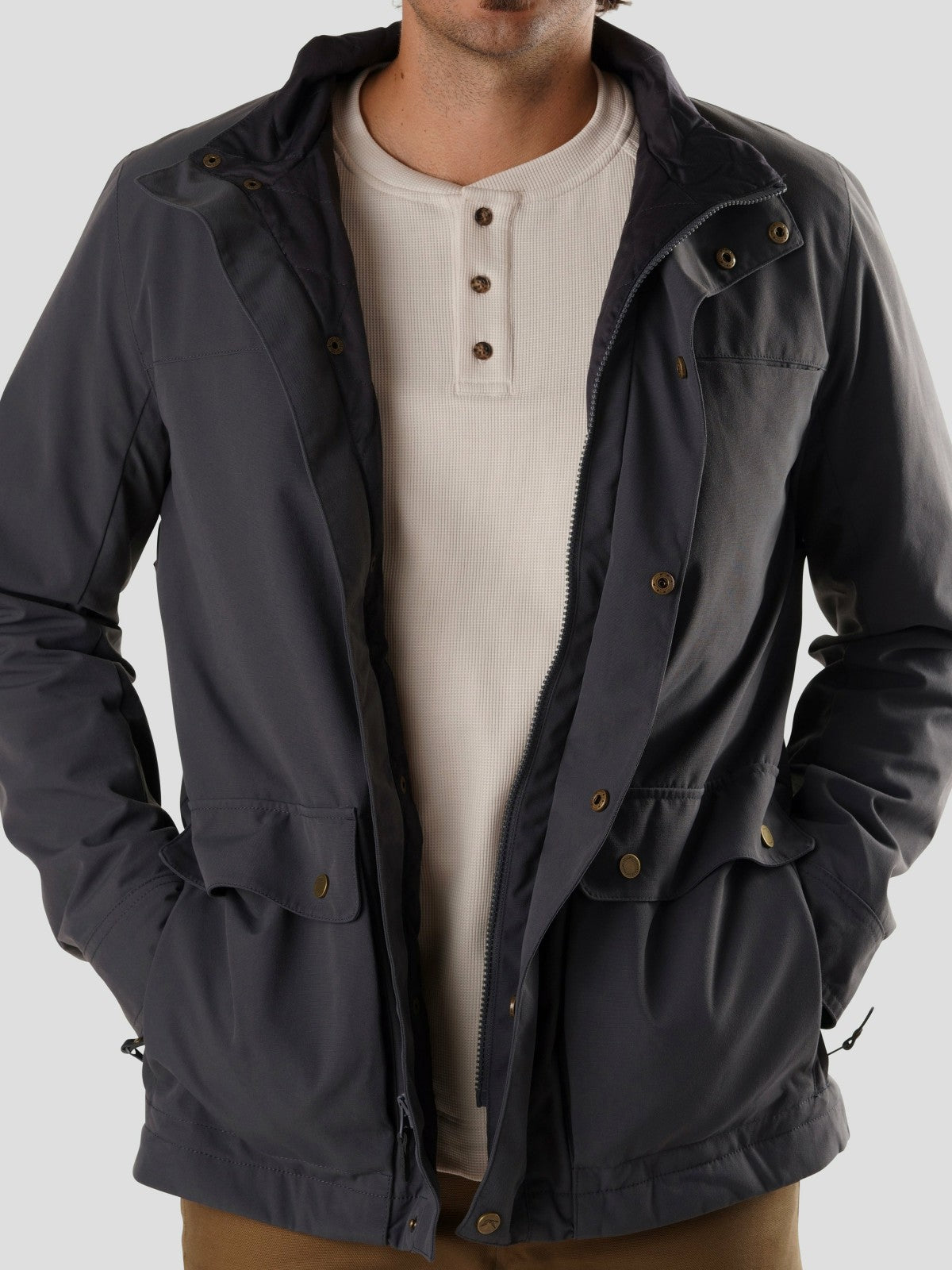 Austin Insulated Jacket - Charcoal | Duck Camp Featured