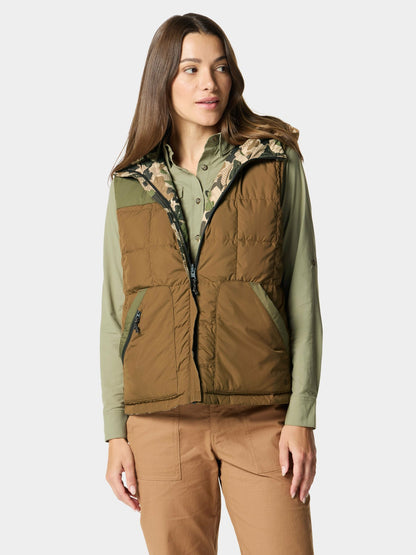 W's DryDown Reversible Vest - Pin Oak / Wetland | Duck Camp Featured