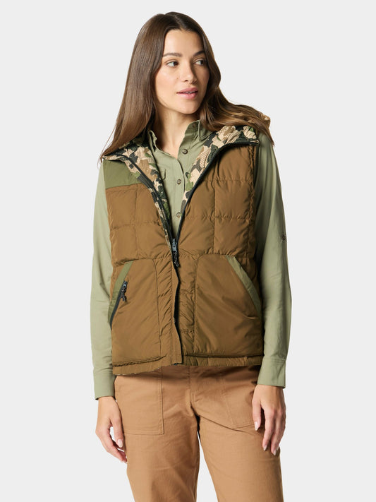 W's DryDown Reversible Vest - Pin Oak / Wetland | Duck Camp Featured