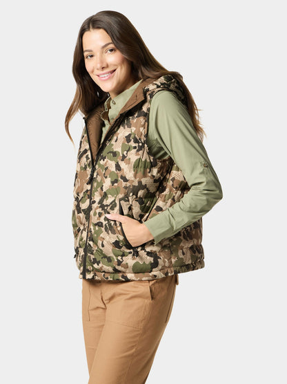 W's DryDown Reversible Vest - Pin Oak / Wetland | Duck Camp Featured