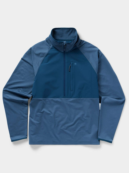 M's Lightweight Grid Tech Fleece Half Zip - Bering Sea/Navy | Duck Camp Best Seller