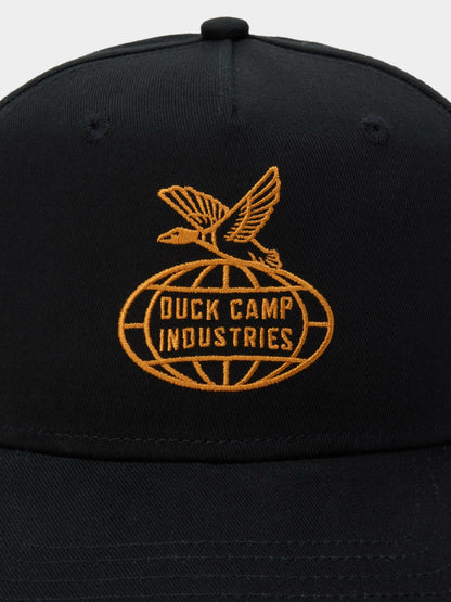 Duck Camp Industries High Crown Twill Cap - Black | Duck Camp Latest